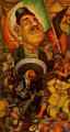 carnaval de la dictature de la vie mexicaine 1936 Diego Rivera